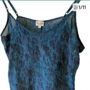 Wilfred Silk Sequin-Print Camisole XS — 100% Silk